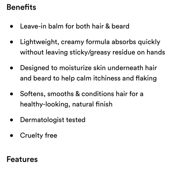 $4❤️‍🔥 LAST 1! Jack Black Leave It In Hair & Beard Balm w/ Squalane Jojoba 2PK - Picture 6 of 8